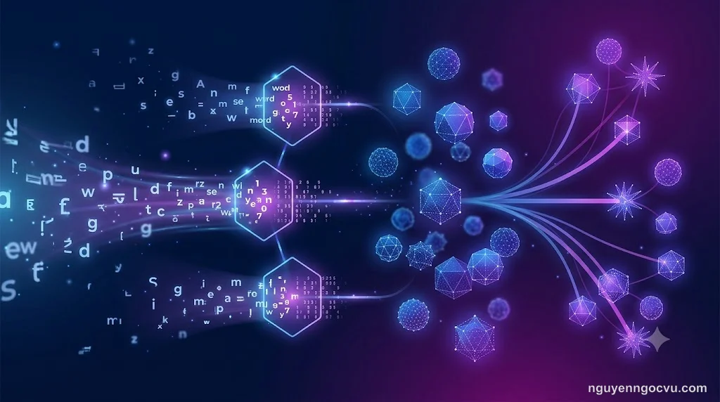 Minh họa semantic search với embeddings - vector representations của văn bản