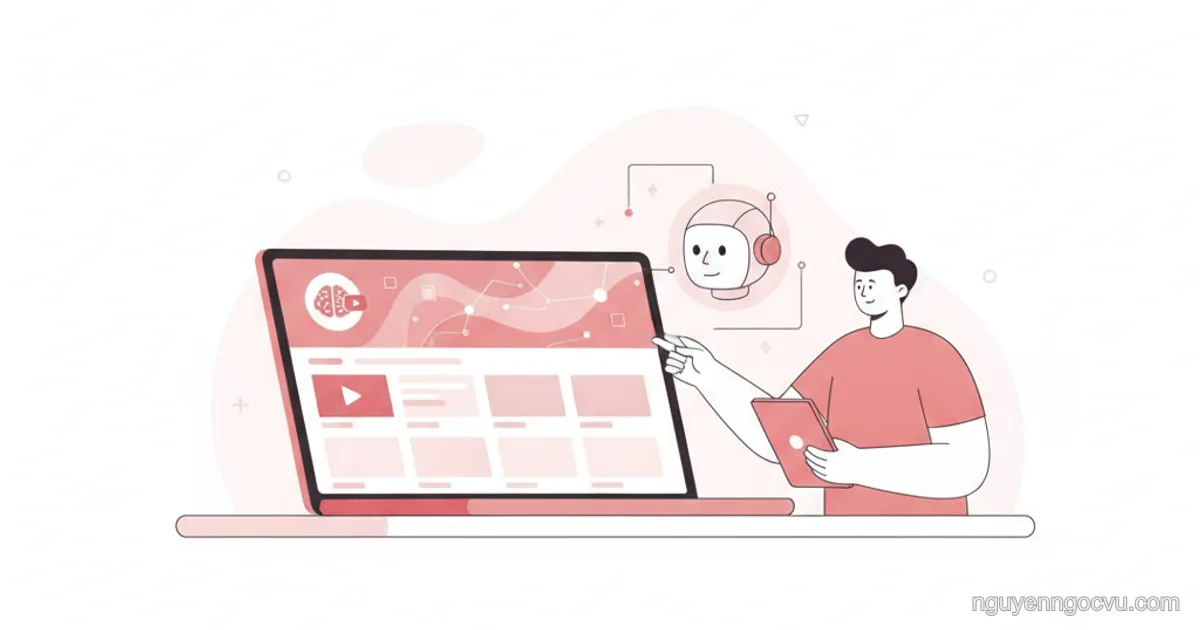 Màn hình công cụ AI tạo logo và banner cho kênh YouTube